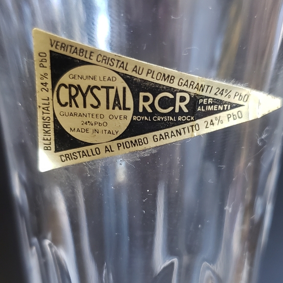 Elegant Vintage Victoria by Royal Crystal Rock Champagne Glass RCR Made in Italy - Picture 17 of 17